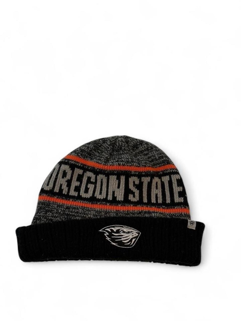 Oregon State Black & Gray winter hat with Orange Accents